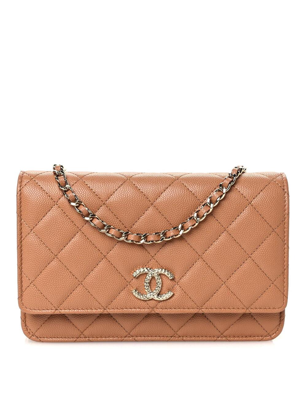 Chanel Caviar Quilted Studded Cc Wallet #350168C36B
